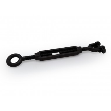 BLACK TURNBUCKLES OPEN BODY M-12  - 1