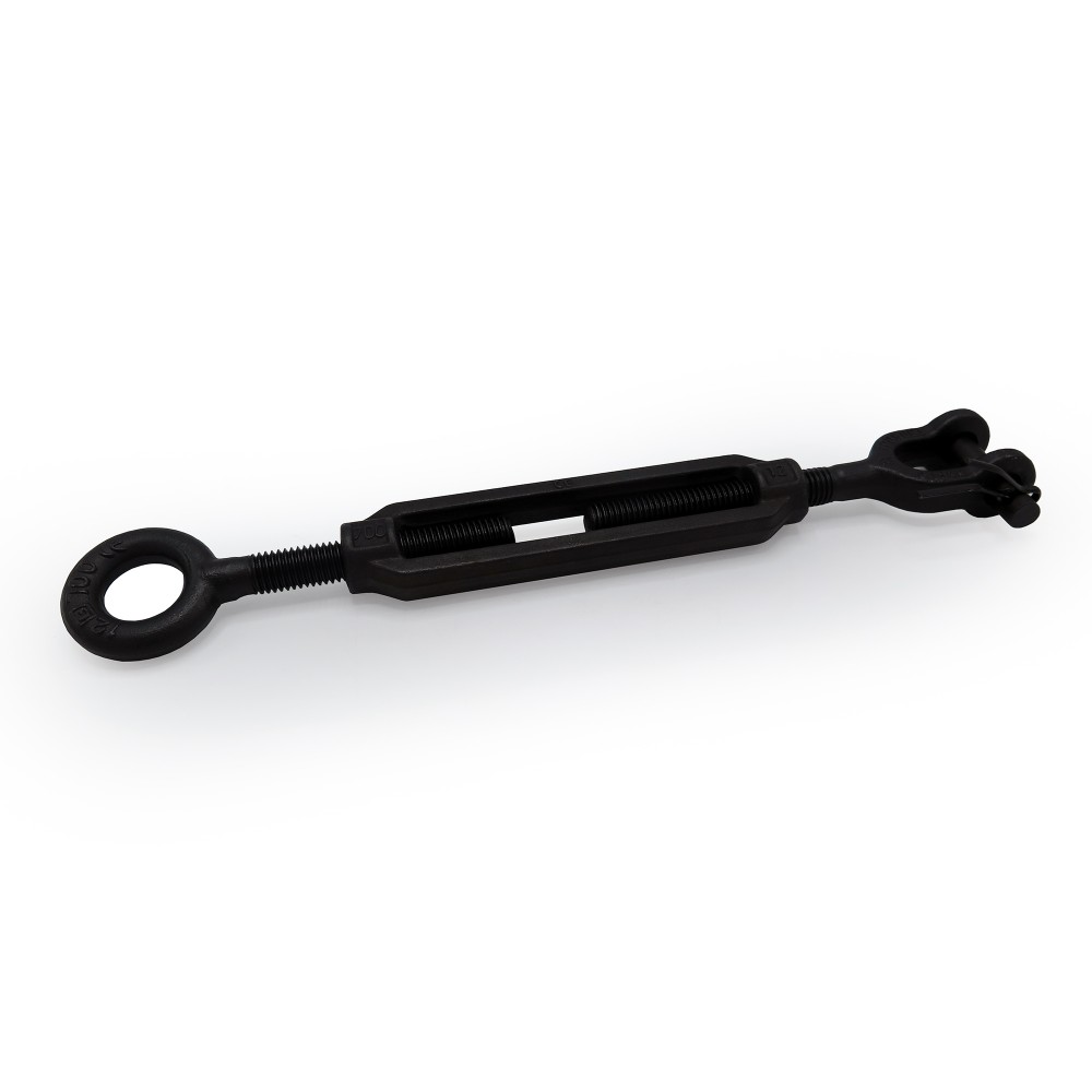 BLACK TURNBUCKLES OPEN BODY M-12  - 1