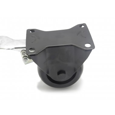 BLACK WHEEL FIXED HOUSING OF 100 MM  - 4