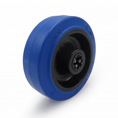 BLUE WHEEL OF 100MM WITHOUT HOUSING  - 1