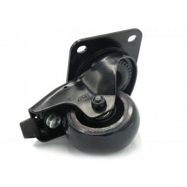 BLACK WHEEL SWIVEL HOUSING OF 100 MM  - 1