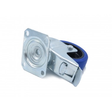 BLUE WHEEL SWIVEL HOUSING OF 100 MM  - 4