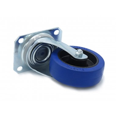 BLUE WHEEL SWIVEL HOUSING OF 100 MM  - 2