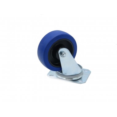 BLUE WHEEL SWIVEL HOUSING OF 100 MM  - 4