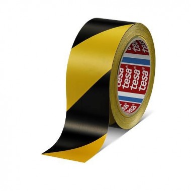 TESA 60760 FLOOR MARKING TAPE YELLOW/BLACK  - 1