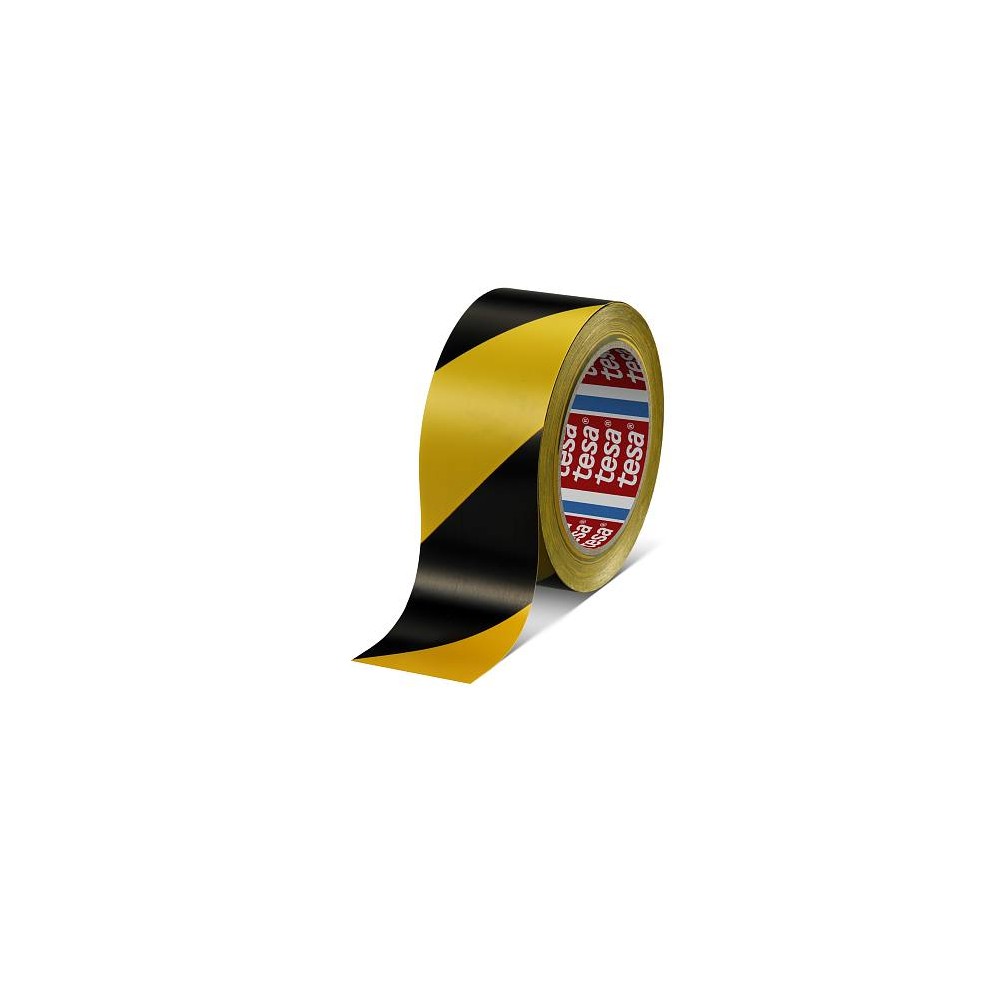 TESA 60760 FLOOR MARKING TAPE YELLOW/BLACK  - 1