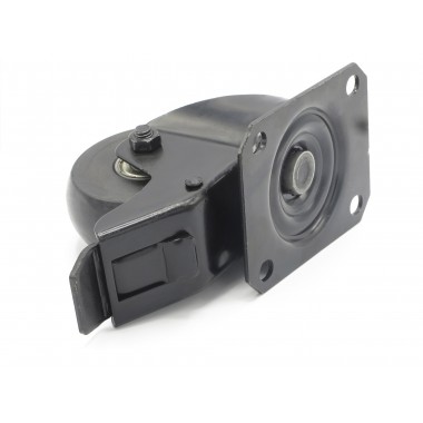 BLACK WHEEL SWIVEL HOUSING OF 80 MM  - 2