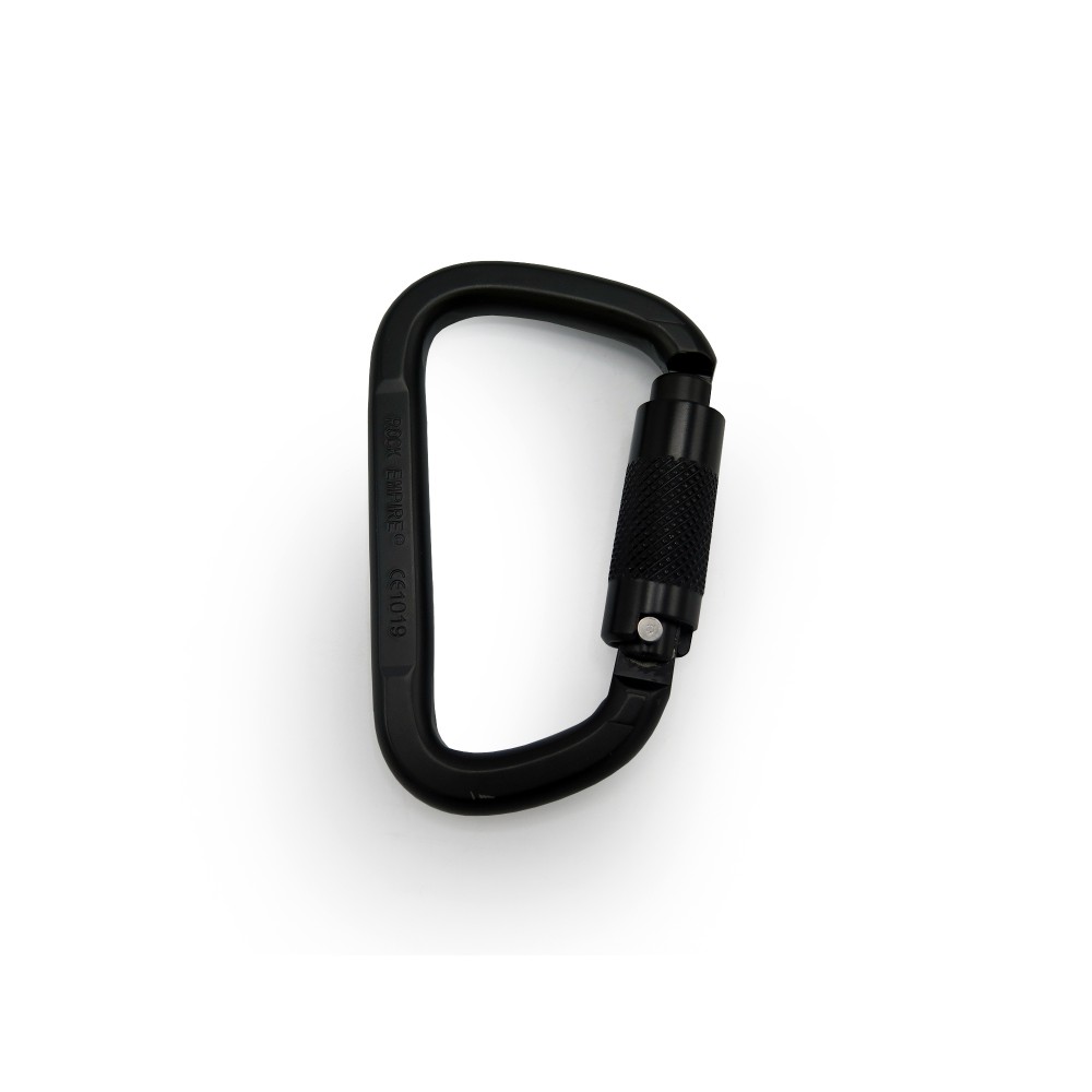 BLACK STEEL CARABINER 