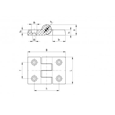 TECHNOPOLYMER HINGE M-8  - 4