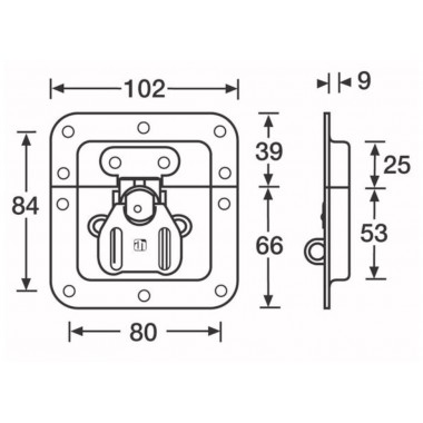 ADAM HALL 17233 HD BUTTERFLY LATCH  - 4