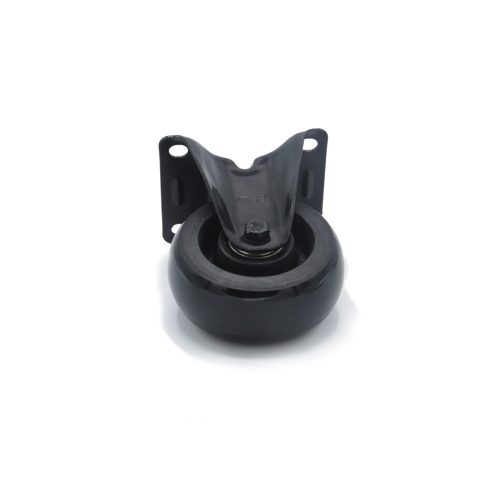 BLACK WHEEL FIXED HOUSING OF 100 MM  - 1