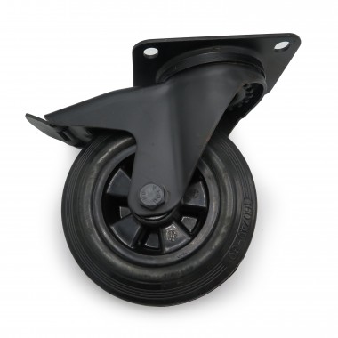 BLACK SWIVEL WHEEL OF 160MM  - 1