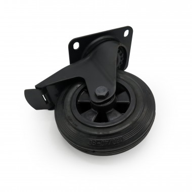 BLACK SWIVEL WHEEL OF 160MM  - 4