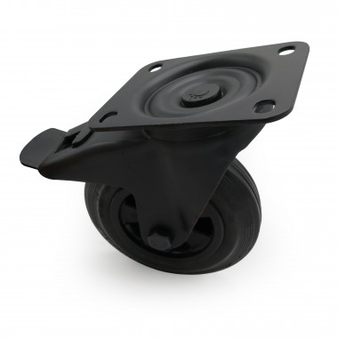 BLACK SWIVEL WHEEL OF 160MM  - 5