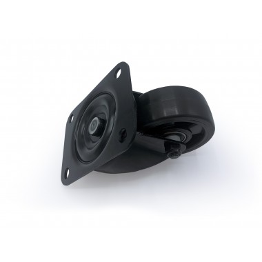 BLACK WHEEL SWIVEL HOUSING OF 100 MM  - 2