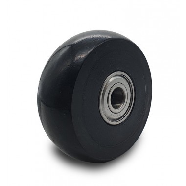 BLACK WHEEL OF 125 MM  - 1