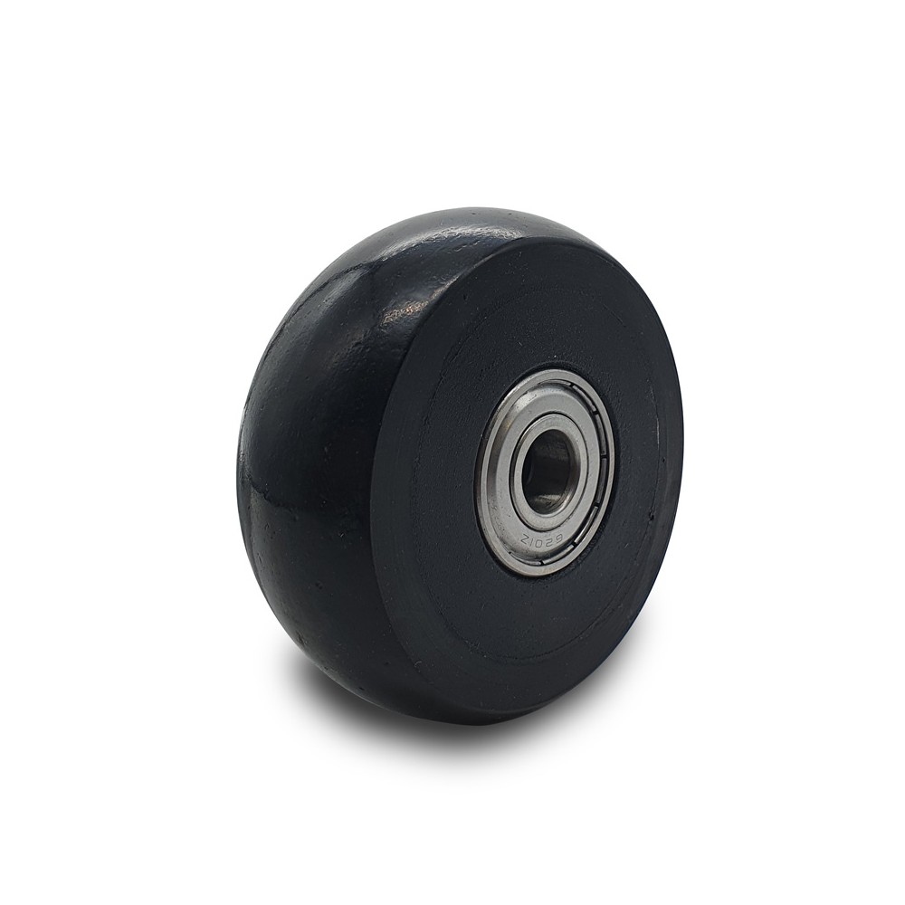 BLACK WHEEL OF 125 MM  - 1