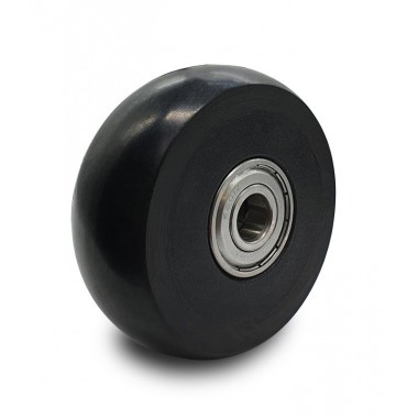 BLACK WHEEL WITHOUT HOUSING OF 80 MM