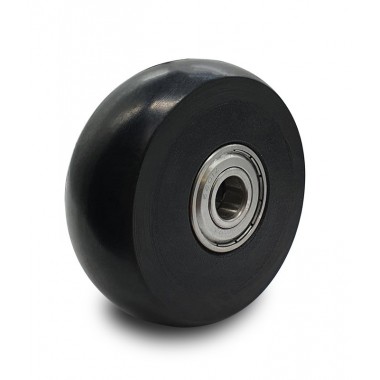 BLACK WHEEL WITHOUT HOUSING OF 80 MM  - 1