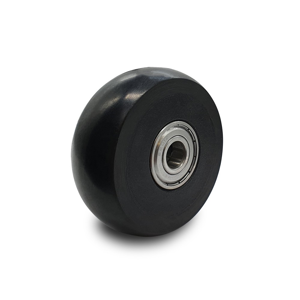 BLACK WHEEL WITHOUT HOUSING OF 80 MM  - 1