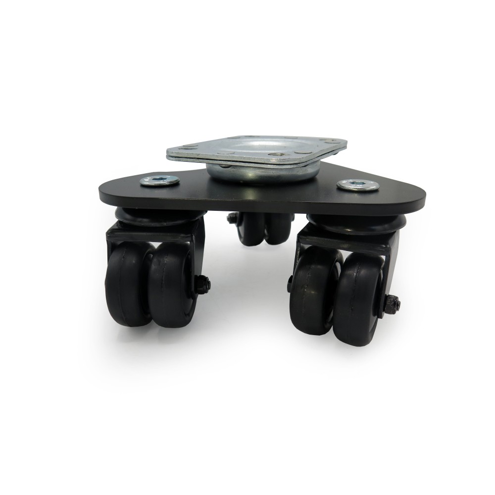 BLACK TURTLE WITH DOUBLE WHEEL OF 50MM  - 1