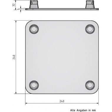 PLACA BASE NAXPRO-TRUSS FD 24