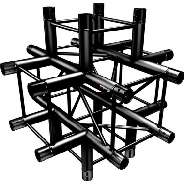 NAXPRO-TRUSS FD 24 C65 90° 6 WAY CORNER BLACK