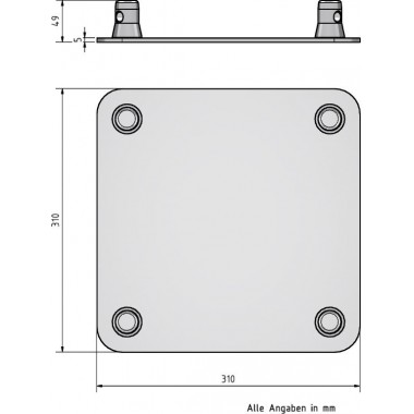 LITETRUSS X34V BASE PLATE