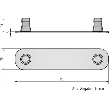 LITETRUSS H32L BASE PLATE - 10 CM