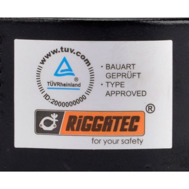 RIGGATEC HALFCOUPLER SLIM BLACK MAX. LOAD 200KG