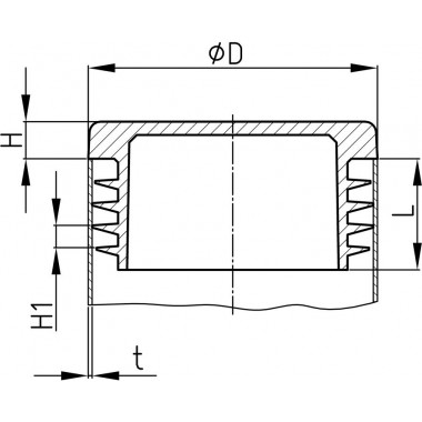 RIGGATEC END CAP BLACK FOR 50 X 1-2,5 MM TUBE