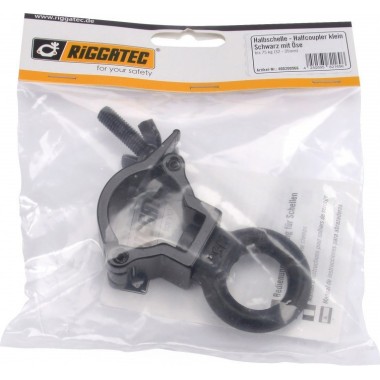 RIGGATEC HALFCOUPLER SMALL BLACK WITH EYELET 75KG