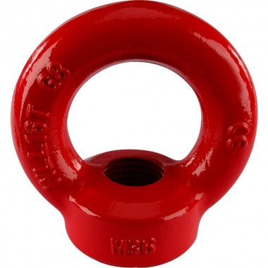 RIGGATEC HIGH-STENGTH RING NUT M36, RED 16,0 T