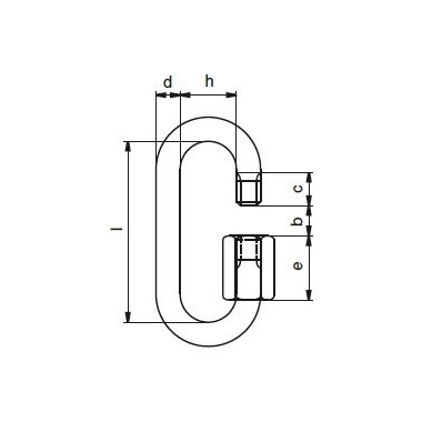 RIGGATEC ESLABÓN 5 MM FORM B NEGRO