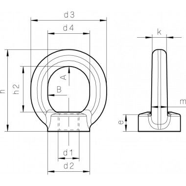 RIGGATEC HIGH-STENGTH RING NUT M12 BLACK