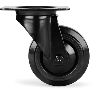 RIGGATEC SWIVEL CASTOR 100MM BLACK WHEEL