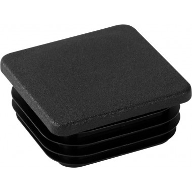 BLACK RIGGATEC PLUG FOR 60X60MM SQUARE TUBE