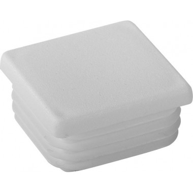 WHITE RIGGATEC PLUG FOR 40X40MM SQUARE TUBE