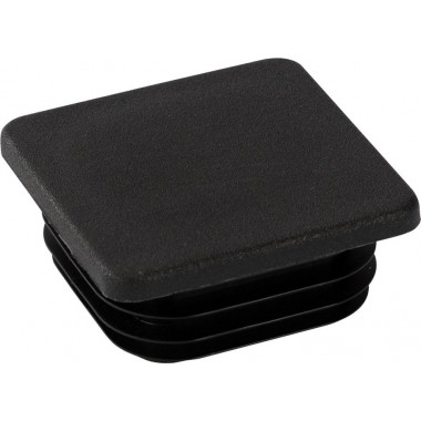 BLACK RIGGATEC PLUG FOR 60X60MM SQUARE TUBE