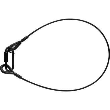 RIGGATEC SAFETY ROPE 60CM X 3 MM UP TO 5 KG BLACK