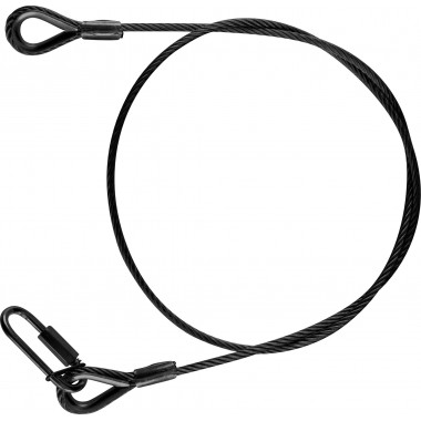 RIGGATEC SAFETY ROPE 60CM X 3 MM UP TO 5 KG BLACK