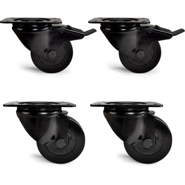 RIGGATEC CASTOR SET 100MM BLACK WHEEL MIX II