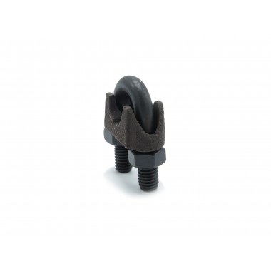 SUJETA CABLE NEGRO 10 MM DIN-741