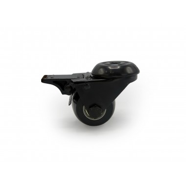 BLACK WHEEL SWIVEL HOUSING WITH  BRAKE OF 50MM