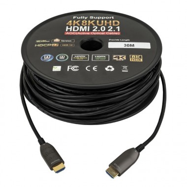 DAP CABLE DE FIBRA HDMI 2.1 AOC 8K 30M