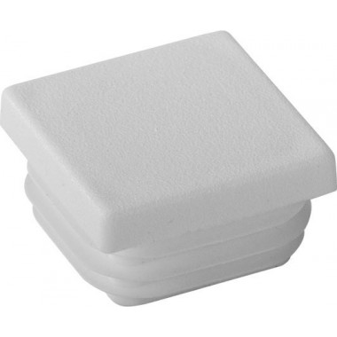 WHITE RIGGATEC PLUG FOR 30X30MM SQUARE TUBE