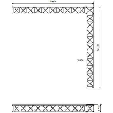 MOBILE TRAFFIC SIGN SYSTEM NAXPRO TRUSS ST54 - 5.5