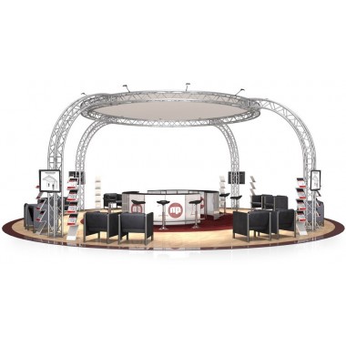 EXHIBITION STAND FD 34 - 8,29 X 8,29 X 4 M (LXWXH)