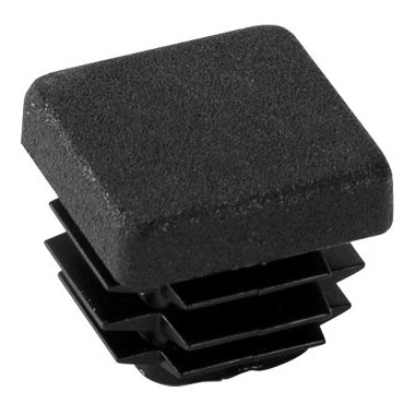 TAPA FINAL RIGGATEC NEGRA PARA TUBO CUADRADO DE 20