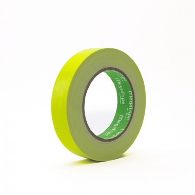 MEGATAPE UT70 FLUOR GAFFA TAPE 25MM X 25MT YELLOW